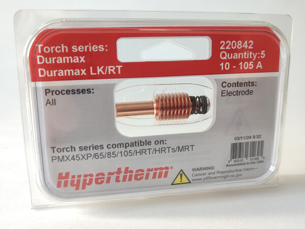 Hypertherm Electrode 220842 (VPE 5St.)