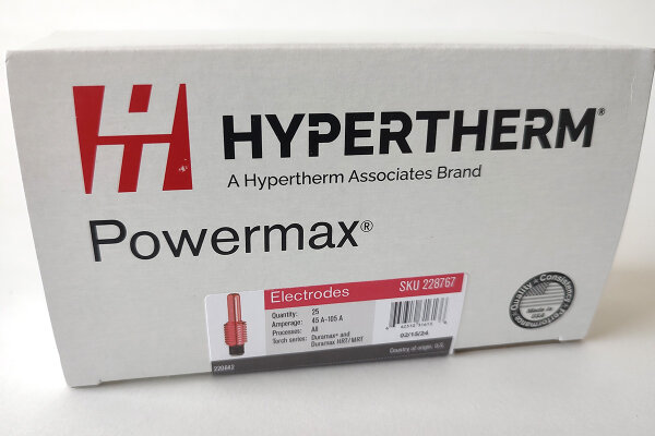 Hypertherm Electrode 10-45A 228767 (VPE 25St.)
